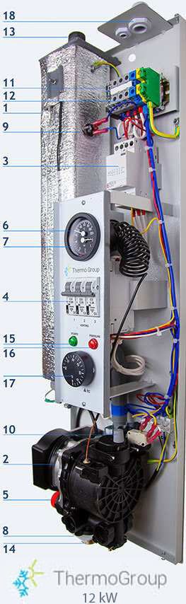 <small> Elektrische CV-ketel </small> 12 kW