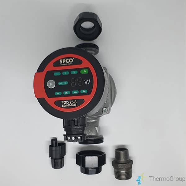 Verwarm de circulatiepomp SPCO